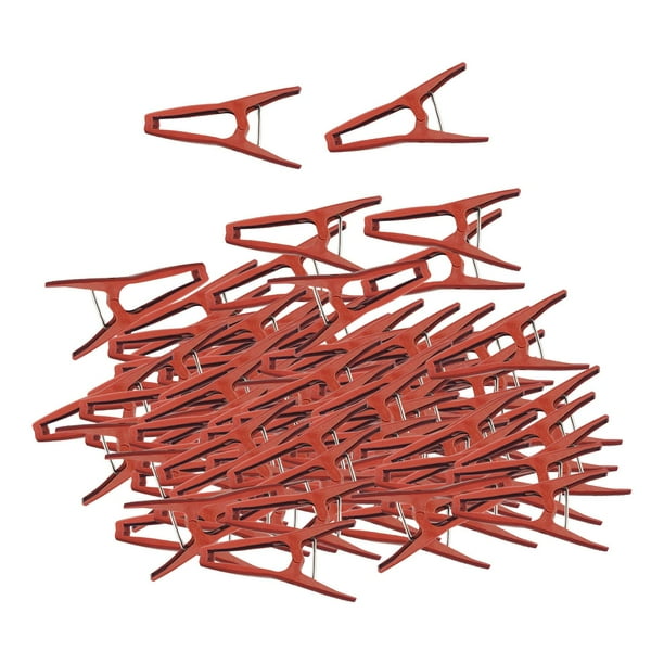 100 clips de soporte para plantas que ayudan a que las plantas crezcan erguidas. Clips para vides de jardín. Plano tipo L