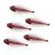 thumbnail image 4 of Kit de 5 señuelos de pesca blandos, herramientas de pesca para agua dulce, regalos prácticos y realistas. Rojo, 4 of 9