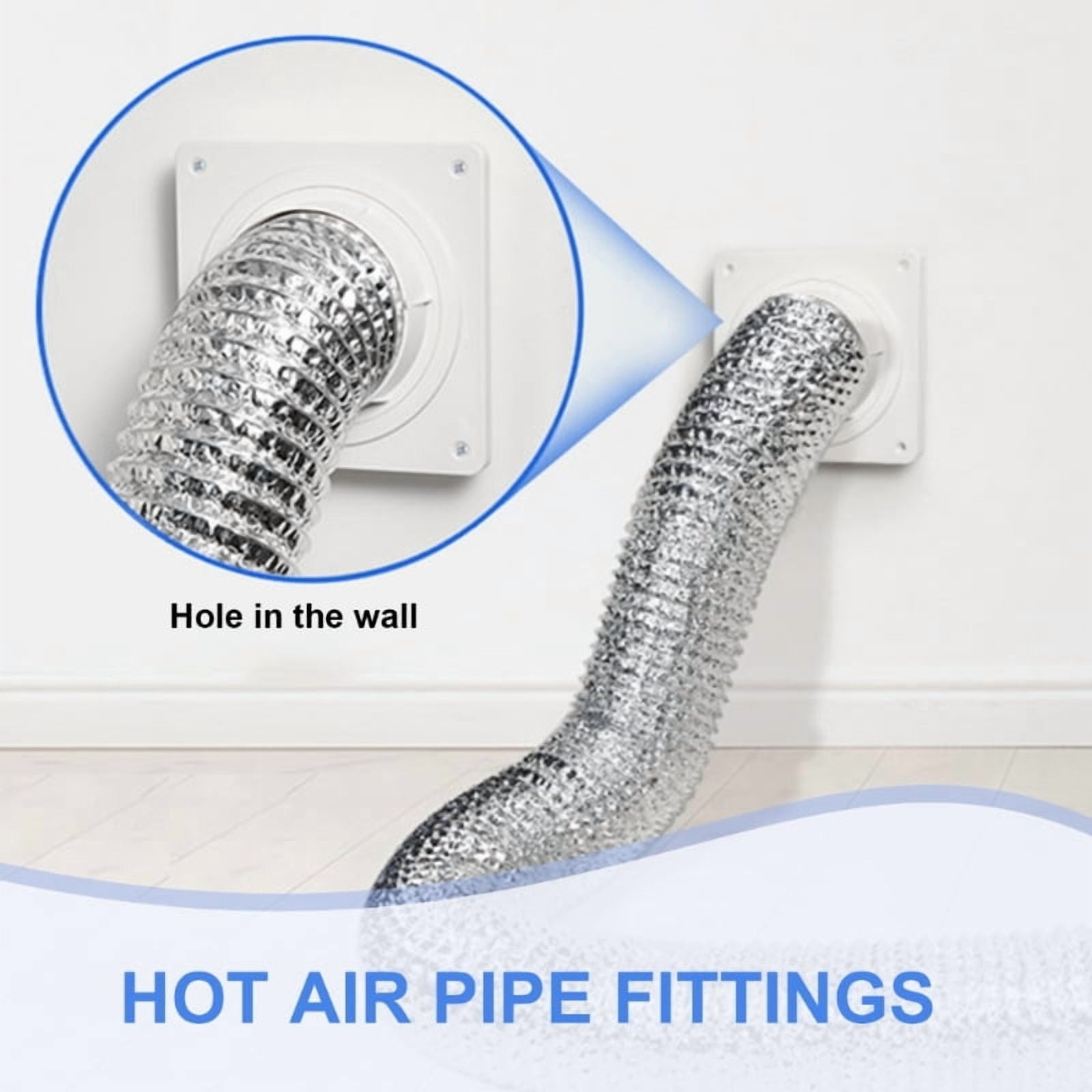Dryer Vent Connector Kit Dryer Vent Wall Plate Twist Lock Dryer Duct Connector Kit for Dryer Washer Bathroom Laundry