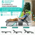 thumbnail image 3 of Slsy 5-Fold Folding Camping Cot for Adults & Kids, Adjustable 5-Position Folding Bed with 2-Sided Mattress & Pillow, Folding Sleeping Cots, 3 of 10