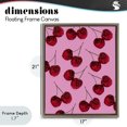 thumbnail image 4 of Stupell Industries Glam Glitter Glam Cherries Pattern Brown Floating Frame Canvas Art, 17 x 21, by LISH Creative, 4 of 8