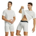 thumbnail image 7 of LANBAOSI 3 Pack Workout Running Shirts for Men Moisture Wicking Quick Dry Mesh Athletic Shirts, L, 7 of 7