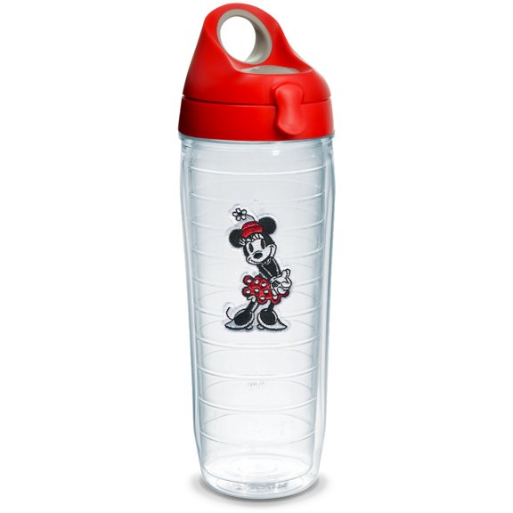 Tervis Disney Original Made in USA Double Walled Insulated Tumbler Travel Cup Keeps Drinks Cold & Hot, 24oz Water Bottle, Minnie