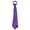 Purple, variant on Sequin Ties for Men Adjustable Zipper Shine Neckties Adults Halloween Wedding Graduation Party Costume Tie 1 PC Black One Size