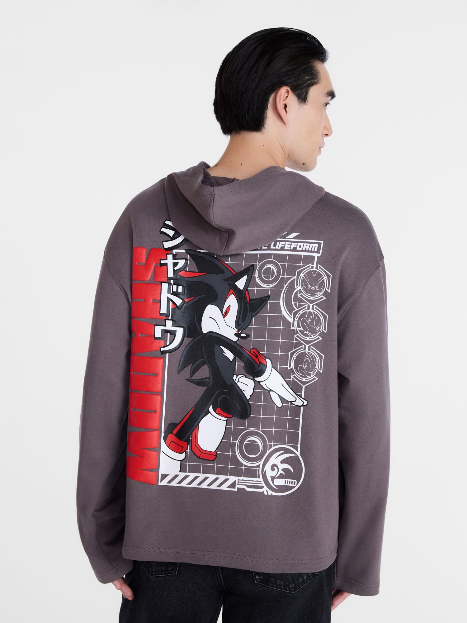 Sonic the Hedgehog Men's and Big Men's Shadow Graphic Hoodie, Sizes XS-5XL