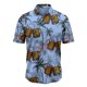thumbnail image 3 of Camisa informal de solapa para hombre Cagnkofi, camisa de manga corta con estampado de cerveza, camisa abotonada estilo vacaciones playeras, ropa, 3 of 3
