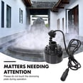 thumbnail image 5 of OULII 1Pcs Light Mist Maker Mist Maker ABS Water Atomization Indoor Decoration Black, 5 of 5