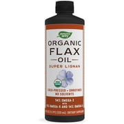 Nature Way's Organic Flax Oil Super Lignan with Omega-3 Essential Fatty Acids, 24 fl oz