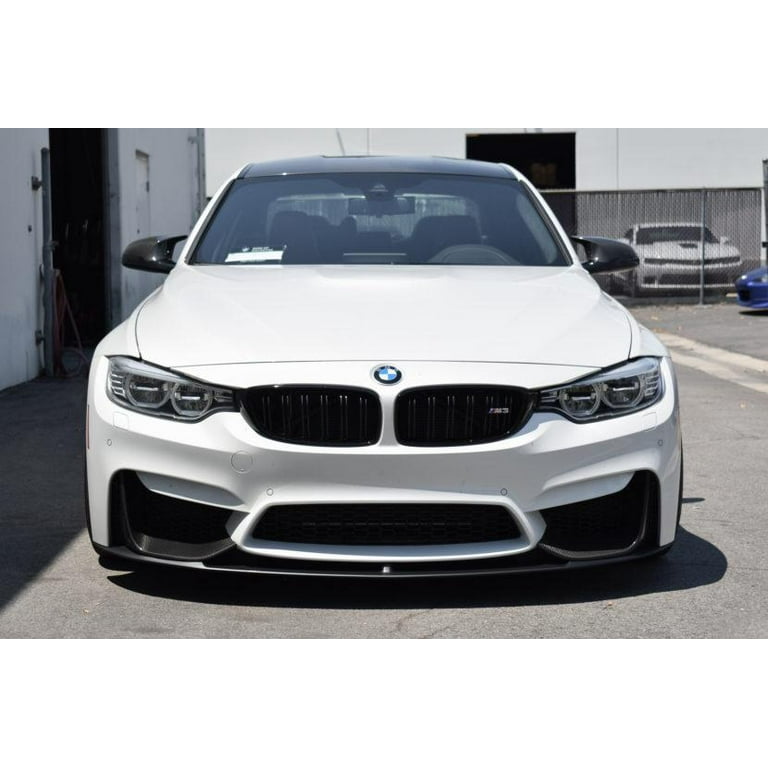 Xotic Tech 1 Set Carbon Fiber Splitters Bumper Spoiler Lips Set For  2014-2018 BMW M3 M4 F80 F82 F83 