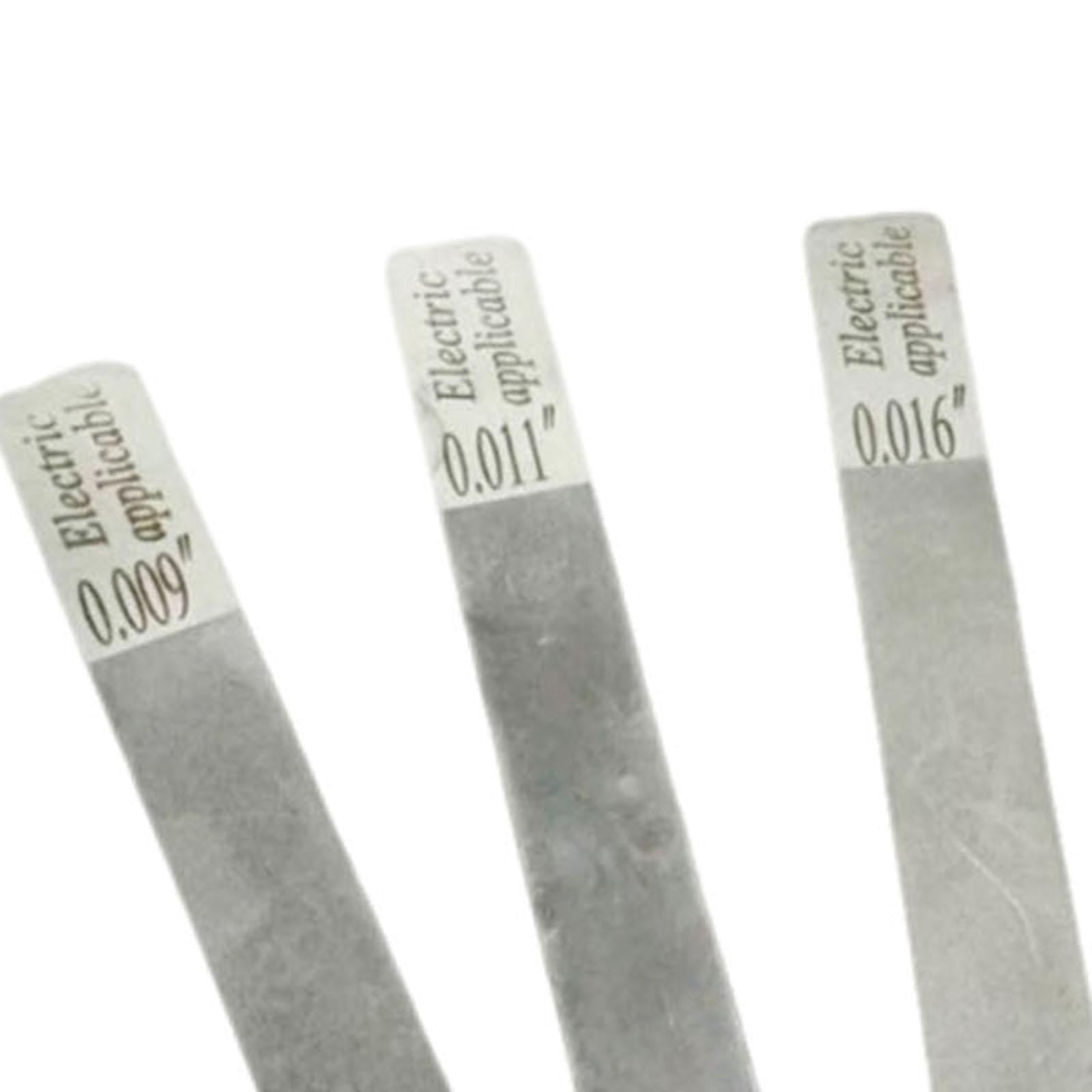 LeeQinersw 6Pcs Guitar Gauged Nut Slotting File Set Stainless Steel for Repairing Parts Electric 09 to 42