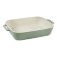 thumbnail image 3 of STAUB Ceramique Rectangular Baking Dish Set Eucalyptus 3 Piece, 3 of 5