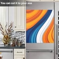 thumbnail image 3 of Yayeee Magnetic Dishwasher Cover for The Front Decoration Home Kitchen Machine Sticker Protector, Orange Abstract Wavy, 3 of 6