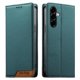 thumbnail image 1 of Funda Tipo Cartera de Cuero Sintético para Samsung Galaxy A56 Bloqueo RFID, con Ranuras para Tarjetas y Bolsillo para Efectivo, Cierre Magnético Fuerte Verde, 1 of 6