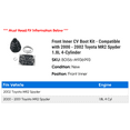 thumbnail image 2 of Front Inner CV Boot Kit - Compatible with 2000 - 2002 Toyota MR2 Spyder 1.8L 4-Cylinder 2001, 2 of 2