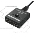 thumbnail image 2 of Commutateur HDMI 4K, Répartiteur Bidirectionnel 2 en 1 / 1 en 2, 2 of 5