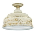 thumbnail image 4 of Golden Lighting Keating 3-light Semi-Flush Mount in Antique Ivory, 4 of 5