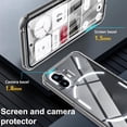 thumbnail image 4 of for Nothing Phone 2 Phone Case with Tempered Glass Screen Protector, Shockproof Military Grade Drop Protection Case, Anti-Yellowing Anti-Scratch Slim Case for Nothing Phone (2) -Transparent, 4 of 9