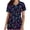 Black 30, variant on Karymi T Shirts for Women Halloween Print V Neck Scrub Top, Short Sleeve Casual Uniform T-Shirt with Pockets, Work Blouse for Nurse Daily Workout Tops for Women