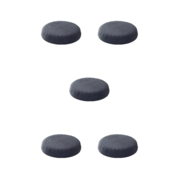 Billuyoard Fundas de asiento redondas fáciles de instalar, respaldo de pinzas para cojines de taburete de estabilidad, gris oscuro Type2 NO2