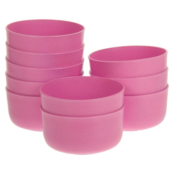 HOMEMAXS  10 Pcs Ice Cream Bowls Kitchen Small Microwavable Soup Pink