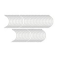 thumbnail image 1 of Aguja de costura de 50x a mano Ojos Bordado Aguja para adultos Costando aguja afilada para tejer arte de bricolaje y proyectos de artesanía 4.7cmx2 mm curvado, 1 of 8