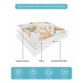 thumbnail image 5 of Quilts Twin Size Bedding Set, Orange Flowers Lightweight Quilted Comforter, Spring Watercolor Botanical Floral Leaf Plant Soft Bedspread Coverlet with Pillow Covers for All Season, 68" x 86", 5 of 7