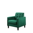 thumbnail image 4 of Miekor Furniture Hale Green Velvet Armchairs and End Table Living Room Set B5A4414, 4 of 5
