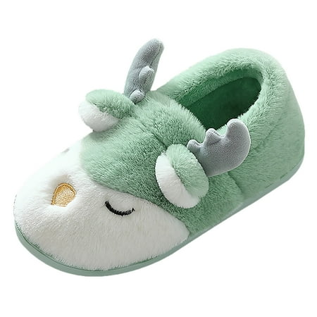

Cute Deer Heel Slippers For Women Winter Warm House Slippers Womens Slippers with Memory Foam