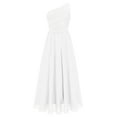 thumbnail image 2 of TiaoBug Kids Girls Special Occasion Dress One Shoulder Junior Bridesmaid Wedding Dresses, 2 of 5