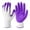 Purple, variant on Gardening Gloves Rubber Coated Protective Yard Work Gloves for Women Men Breathable Knit Hand Protection for Weeding Planting Purple