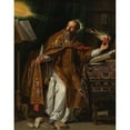 thumbnail image 3 of Philippe de Champaigne 15x18 Black Modern Framed Museum Art Print Titled - Saint Augustine (About 1645), 3 of 5