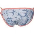 thumbnail image 4 of Hula Honey BLUE/WHITE Aloha Bloom Low-Rise Bikini Swim Bottom, US X-Small, 4 of 4