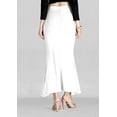 thumbnail image 2 of eloria White Cotton Blended Shape Wear for Saree Petticoat Skirts for Women Flare Saree Shapewear, 2 of 5