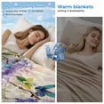 thumbnail image 2 of Purple Lavender Cooling Blanket,Lightweight Breathable Summer Throw Blanket with Double Sided Cold Effect,Butterfly Flower Abstract Brush Artwork Picnic Blankets Bed Sheet for Hot Sleepers 50"x60", 2 of 8