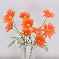 thumbnail image 3 of 8PCS Artificial Flowers Fake Daisy Wildflowers Silk Faux Flower with Stems Arrangements for Home Outdoor Indoor Vase Kitchen Table Wedding Office Party Garden Décor(Orange), 3 of 8