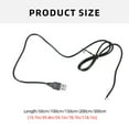 thumbnail image 5 of YIEMEEN Portable USB Male Plug to 2pin Pigtail Extension Cable Cord 22AWG for LED Light, 5 of 11