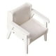 thumbnail image 3 of Sofá miniatura a escala 1:12, muebles para casa de muñecas, mini sofá de cuero sintético, casa de muñecas Blanco Pequeño, 3 of 9