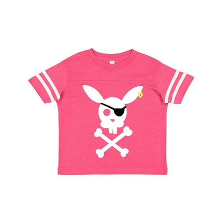 

Inktastic Cute Easter Pirate Bunny with Eyepatch and Earring Gift Toddler Boy or Toddler Girl T-Shirt