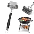 thumbnail image 1 of Stainless BBQ Grill Brush And Scraper 3D Scraper Included, 1 of 8