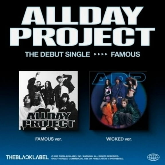 Allday Project - Famous - Random Cover - incl. Photobook, Postcard, 2 Photocards, Sticker, Photo Film   Folded Poster - Music & Performance - CD