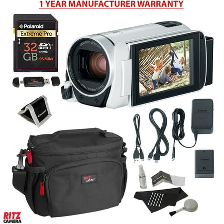 Canon Vixia Hf R800 White A Camcorder Kit Polaroid 32gb Class 10 Sd Canon Vixia Hf R800 White A Camcorder Kit Polaroid 32gb Class 10 Sd Card