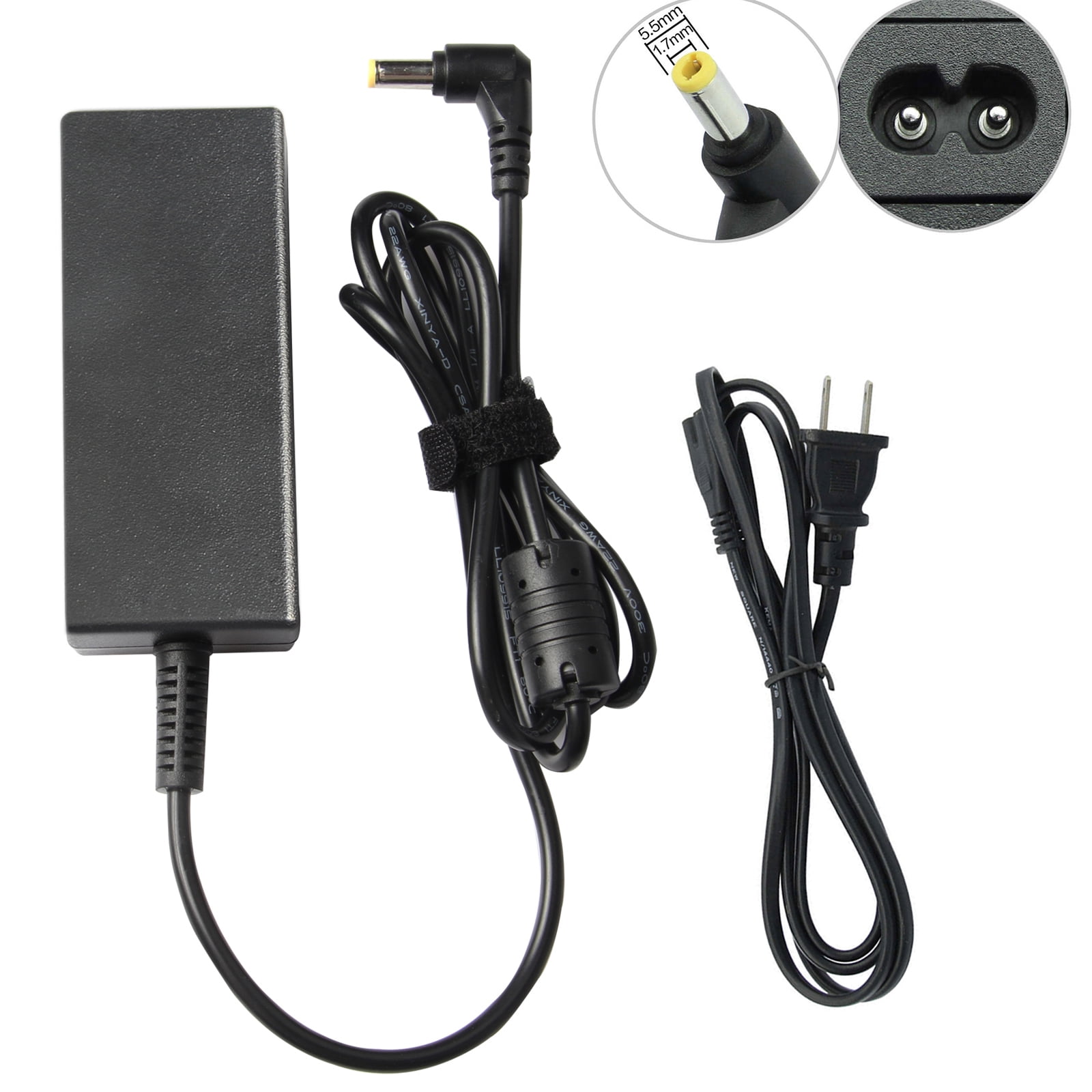 Laptop Car Charger Adapter + USB for Acer Aspire One AOD150-1240 2025WLMi  753