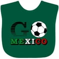 thumbnail image 3 of Inktastic Go, Mexico- Soccer, Football Boys or Girls Baby Bib, 3 of 4
