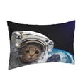 thumbnail image 2 of Balery Cat Astronaut Pillow Covers,Bed Pilowcases,Reversible Plush Throw Pillow Covers End Pillow Encasement,Pillow Case -, 2 of 9