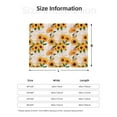 thumbnail image 2 of Vsdgher Sunflower 5 Pattern Fleece Throw Blanket, Horizontal Fleece Bedding Home Decor for Couch & Bed All Season Use -40"x30", 2 of 7