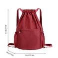 thumbnail image 3 of Mochila De Baloncesto Con Cordón Mochila Casual Impermeable Plegable Para Hombres Mujeres, 3 of 6