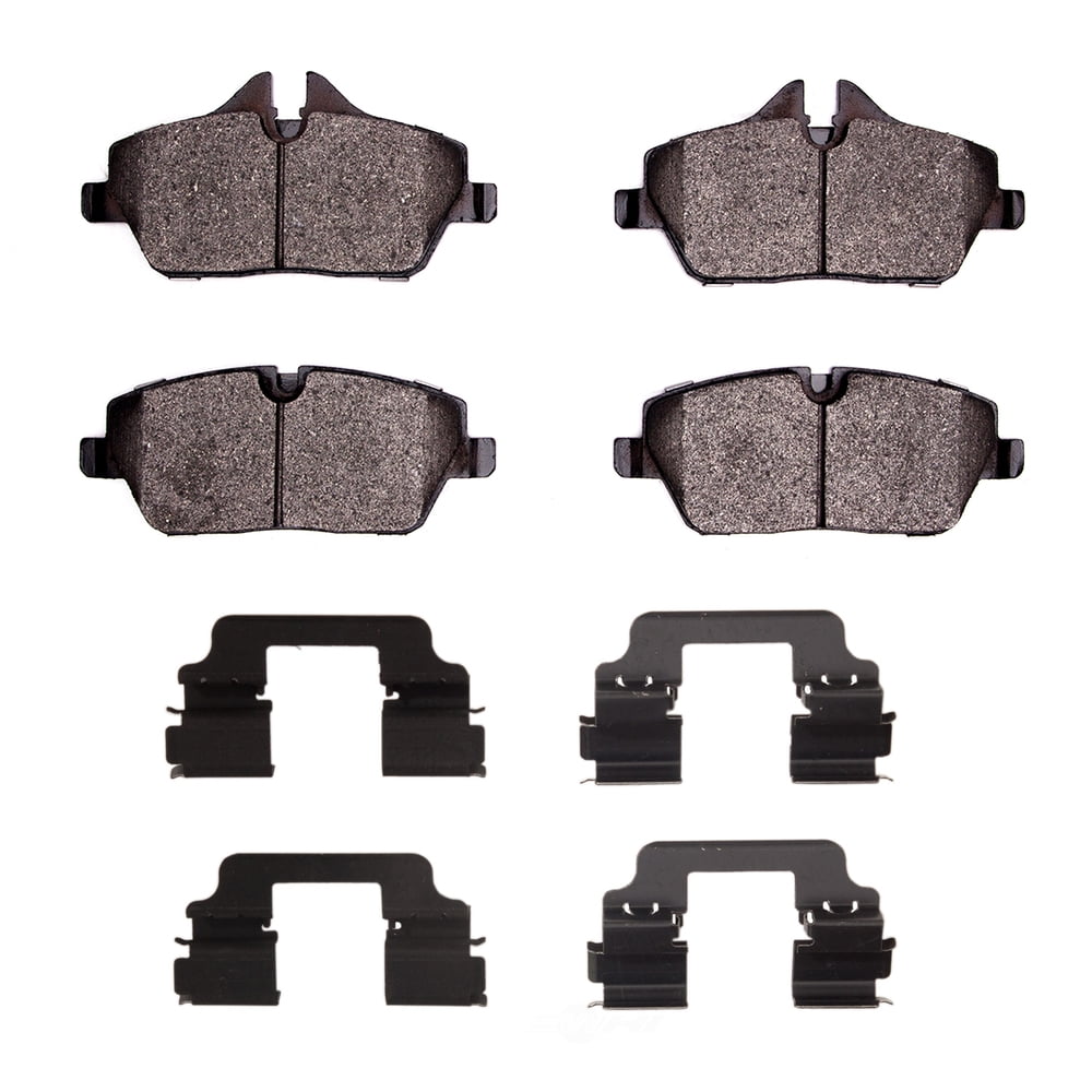 Dynamic Friction Company 1551-1308-12 DFC 5000 Advanced Brake Pads - Low Metallic and Hardware Kit