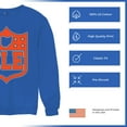 thumbnail image 6 of Cleveland Shield Crewneck Sweatshirt Game Night Fantasy Football Fan Lake Erie, 6 of 7