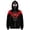 Wine, variant on Unisex Spider Superhero Zip Up Hoodie, Full Mask Plush Fleece Halloween Cosplay Sweatshirt Jacket with Pockets, Red, 150