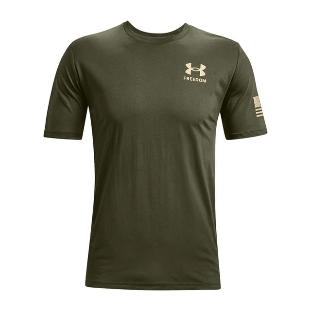 Camiseta Under Armour New Freedom Flag para hombre Verde Marino